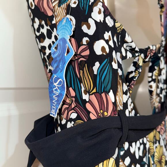 Skinny Dippers by Miraclesuit Desert Rose Lickity Split One-Piece Swim, Size M - Picture 7 of 8